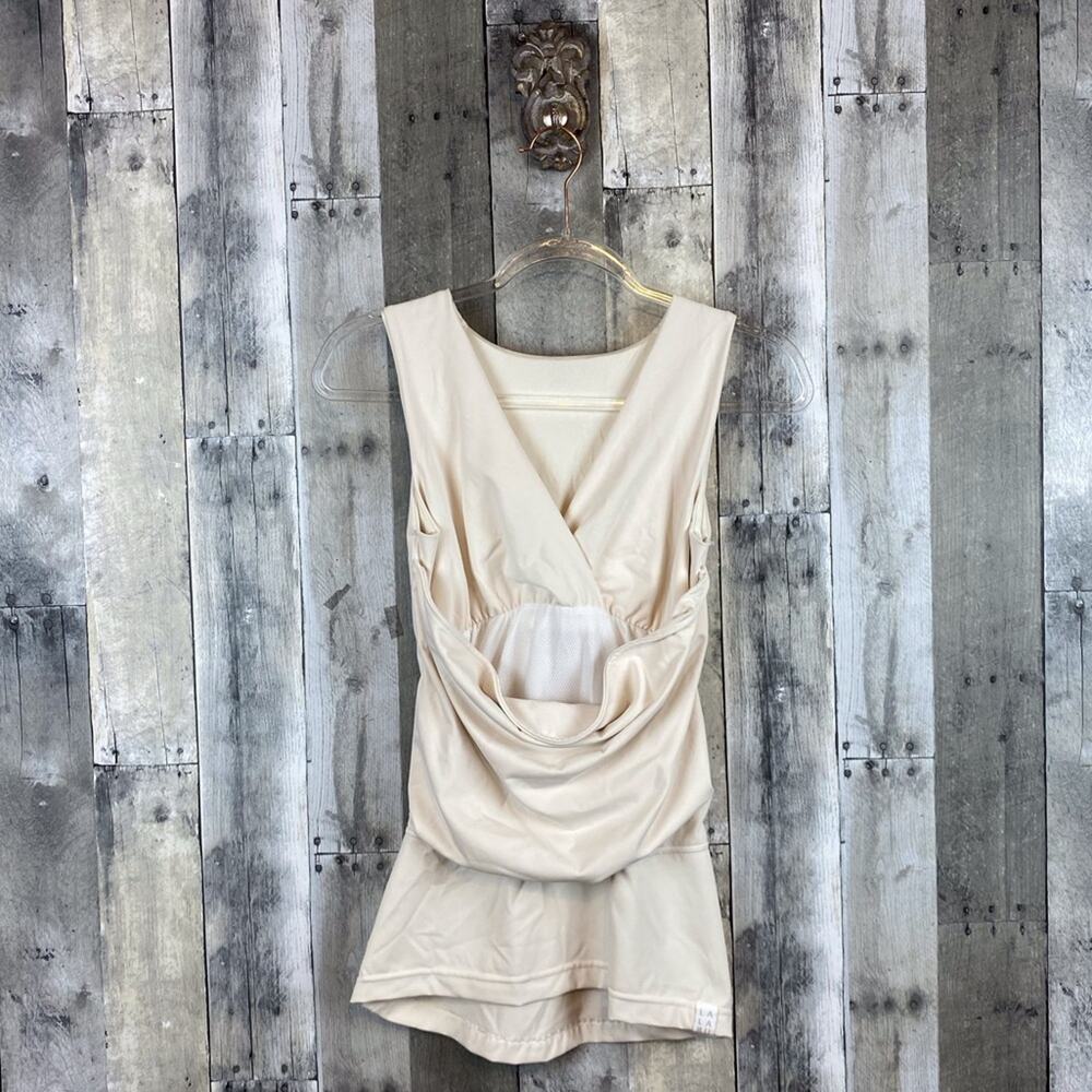 Lalabu Sooth Tank Shirt in Natural Cream Color Size Small.